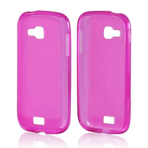 Hot Pink Matte Crystal Silicone Case w/ Polished Border for Samsung ATIV Odyssey Hot Pink Matte Crystal Silicone Case w/ Polished Border for Samsung ATIV Odyssey