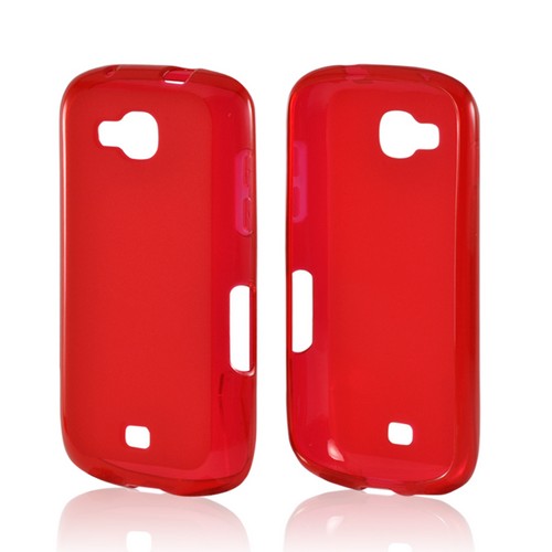 Red Crystal Silicone Case w/ Polished Border for Samsung ATIV Odyssey