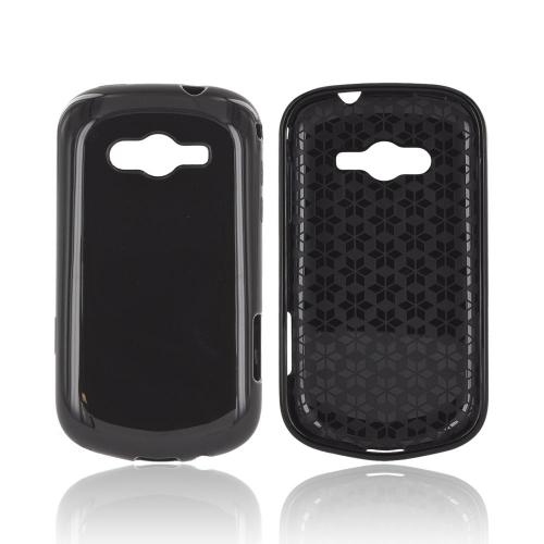 Samsung Galaxy Reverb Crystal Silicone Case - Black Hex Star