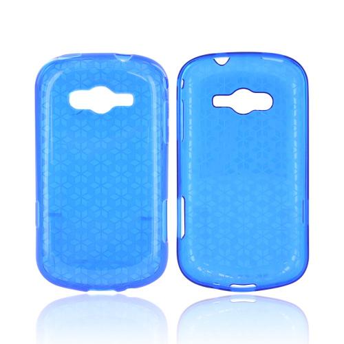 Samsung Galaxy Reverb Crystal Silicone Case - Blue Hex Star
