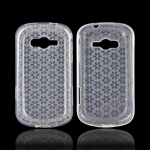 Samsung Galaxy Reverb Crystal Silicone Case - Clear Hex Star