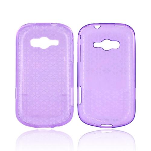 Samsung Galaxy Reverb Crystal Silicone Case - Purple Hex Star