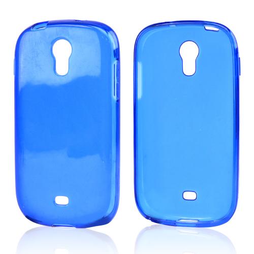 Blue Crystal Silicone Skin Case for Samsung Galaxy Light
