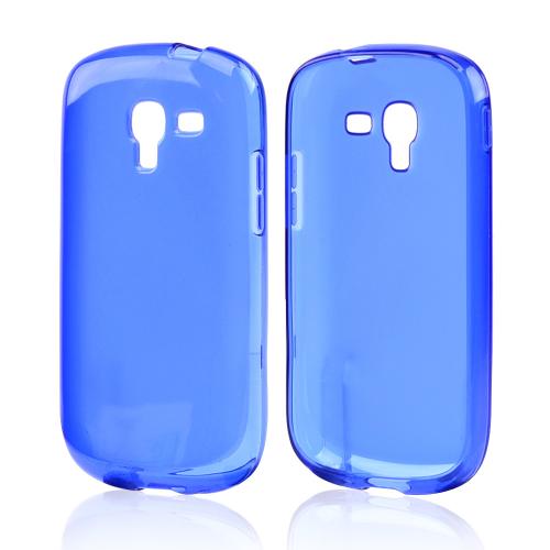 Blue Crystal Silicone Skin Case for Samsung Galaxy Exhibit