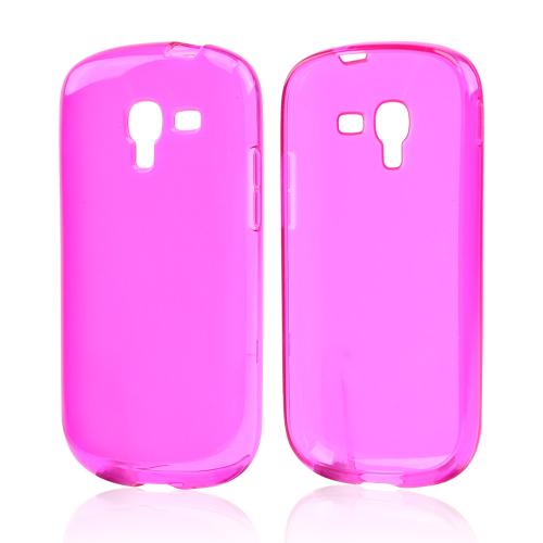 Hot Pink Crystal Silicone Case for Samsung Galaxy Exhibit
