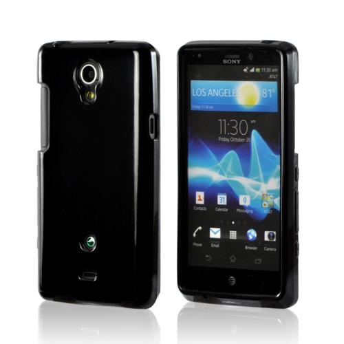 Black (Argyle Interior) Crystal Silicone Case for Sony Xperia TL