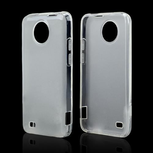 Clear/ Frosted Crystal Silicone Skin Case for ZTE Vital