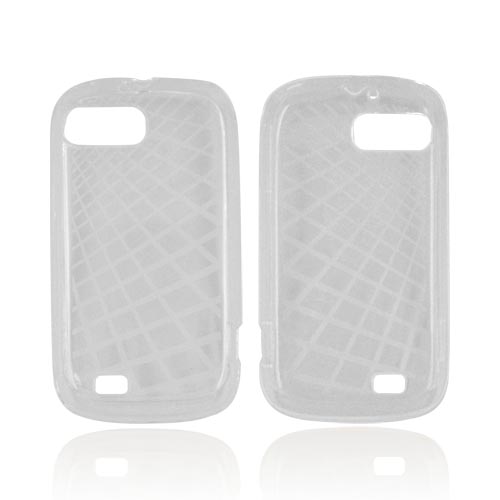 ZTE Fury N850 Crystal Silicone Case - Grid Clear