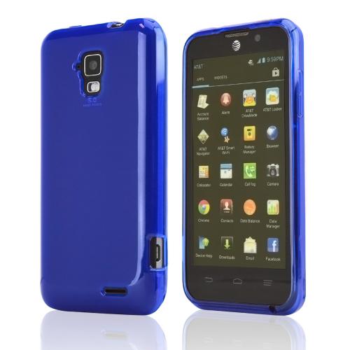 Blue/ Frost Crystal Silicone Skin Case for AT&T Z998