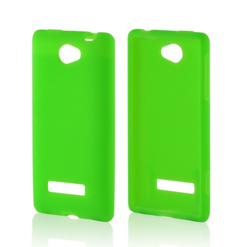 Neon Green Silicone Case for HTC 8S