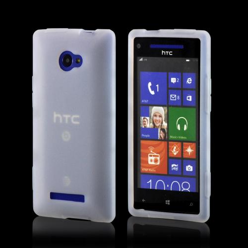 Frost White Silicone Case for HTC 8X