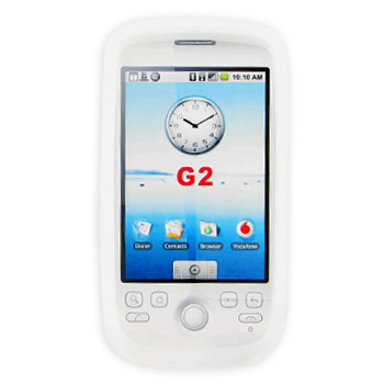T-Mobile MyTouch 3G Silicone Case, Rubber Skin - Frost White