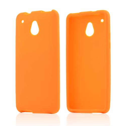 Orange Silicone Skin Case for HTC One Mini