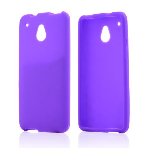Purple Silicone Skin Case for HTC One Mini