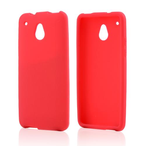 Red Silicone Skin Case for HTC One Mini