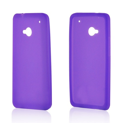 Purple Silicone Case for HTC One