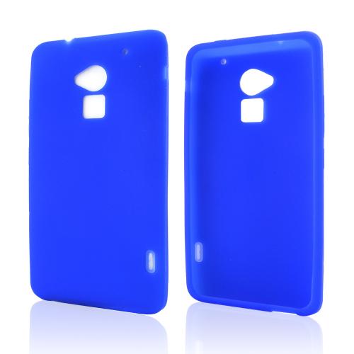 Blue Silicone Skin Case for HTC One Max