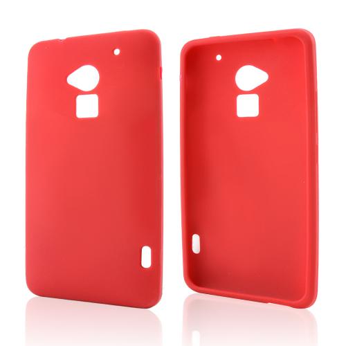 Red Silicone Skin Case for HTC One Max