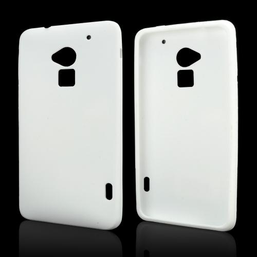 White Silicone Skin Case for HTC One Max