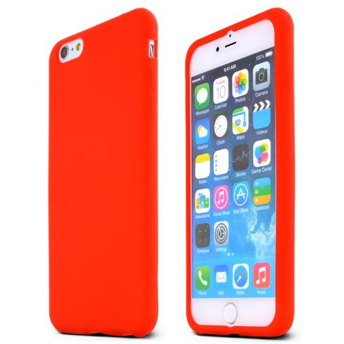 Red Silicone Skin Case Made for Apple iPhone 6 (5.5 inch) - Conforms to Your Phone