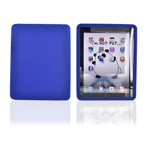 Apple iPad (1st Gen) 1st Silicone Case, Rubber Skin - Dark Blue