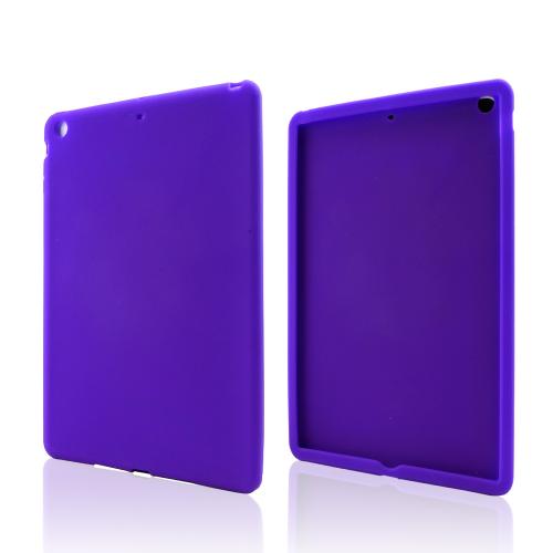 Purple Silicone Skin Case for Apple iPad Air