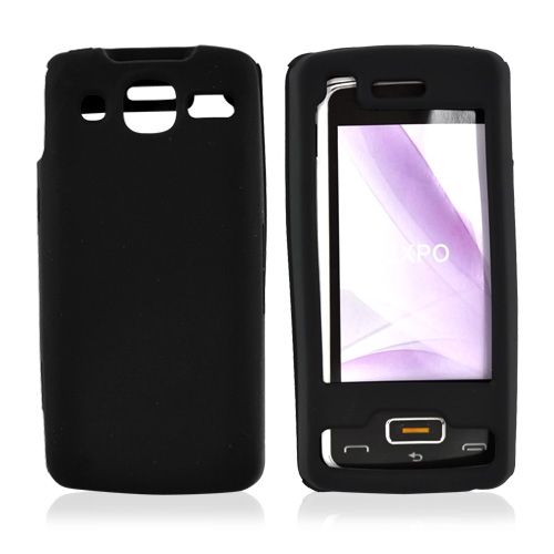 LG Expo GW820 Silicone Case, Rubber Skin - Black