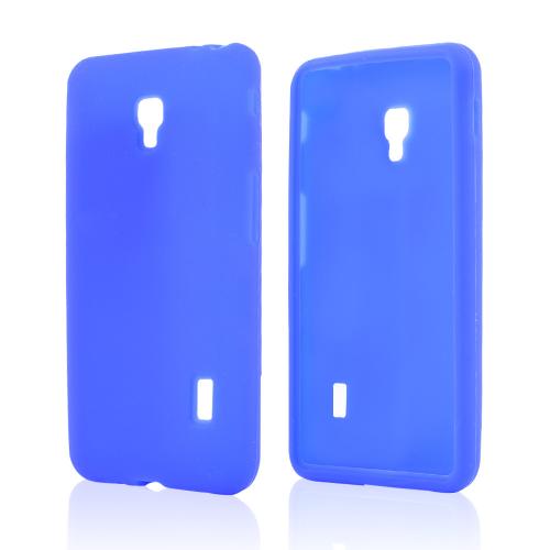 Blue Silicone Skin Case for LG Optimus F6