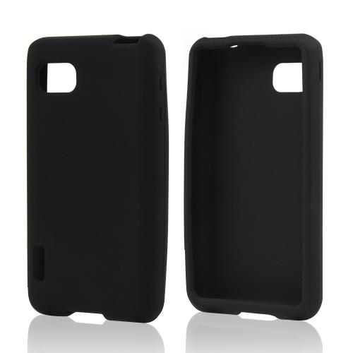 Black Silicone Case for LG Optimus F3