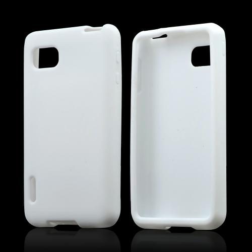 White Silicone Case for LG Optimus F3