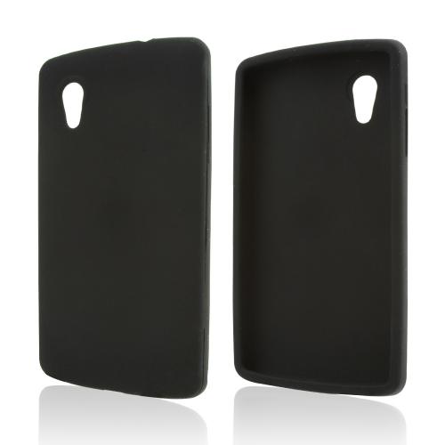 Black Silicone Skin Case for LG Google Nexus 5