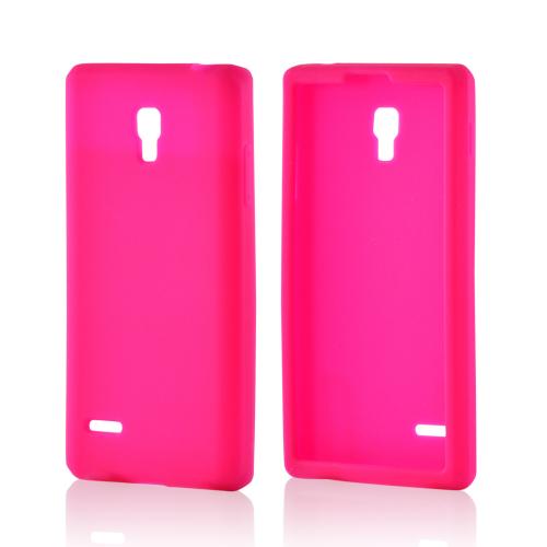 Hot Pink Silicone Case for LG Optimus L9