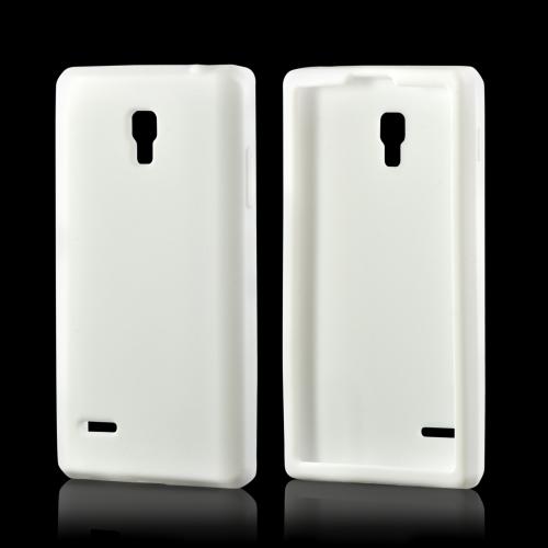 White Silicone Case for LG Optimus L9
