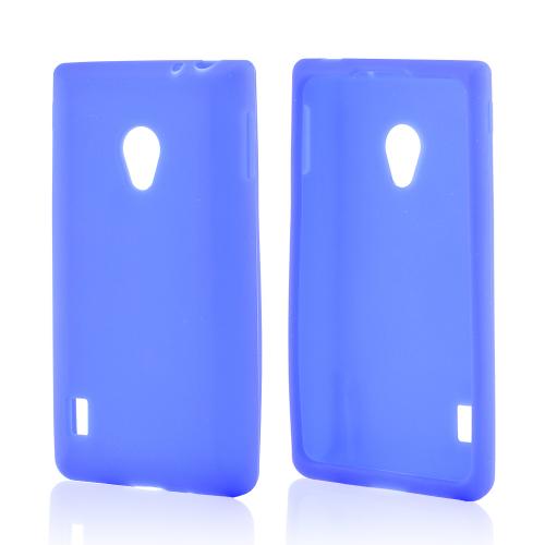 Blue Silicone Case for LG Lucid 2