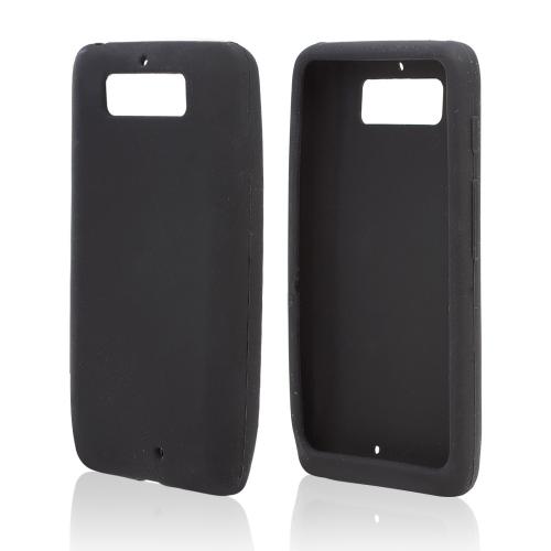 Black Silicone Skin Case for Motorola Droid Mini