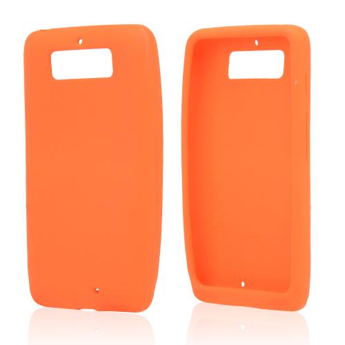 Orange Silicone Skin Case for Motorola Droid Mini