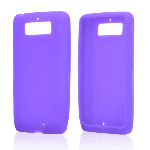 Purple Silicone Skin Case for Motorola Droid Mini