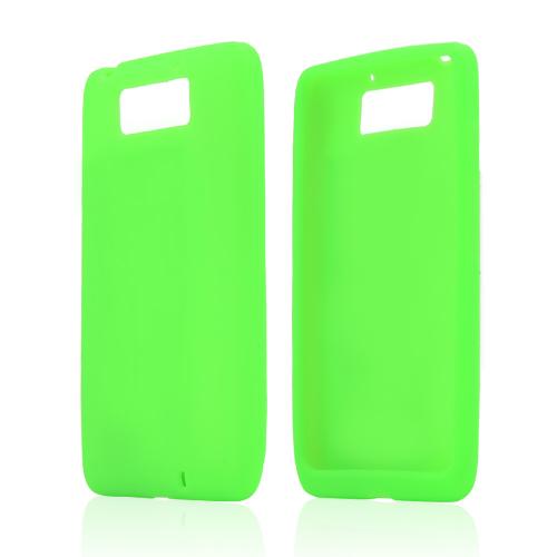 Neon Green Silicone Skin Case for Motorola Droid Ultra/ Droid MAXX