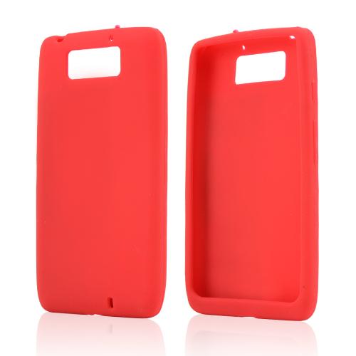 Red Silicone Skin Case for Motorola Droid Ultra/ Droid MAXX