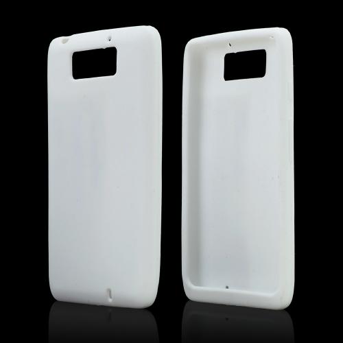 White Silicone Skin Case for Motorola Droid Ultra/ Droid MAXX