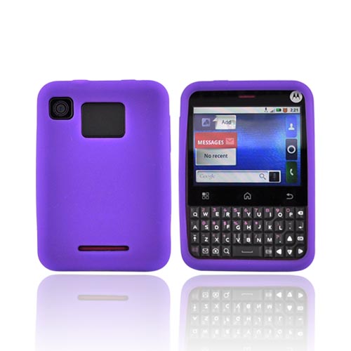 Motorola Charm MB502 Silicone Case - Purple
