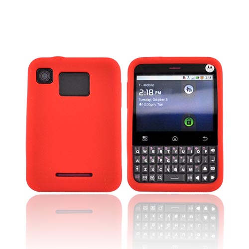 Motorola Charm MB502 Silicone Case - Red