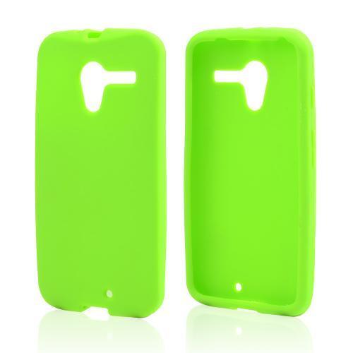 Neon Green Silicone Skin Case for Motorola Moto X(2013 1st Gen)