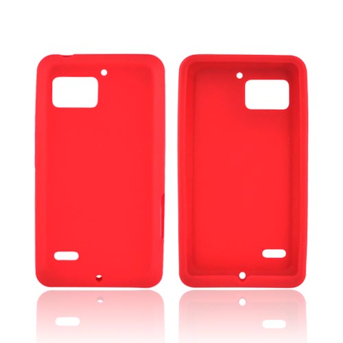 Motorola Droid Bionic XT875 Silicone Case - Red