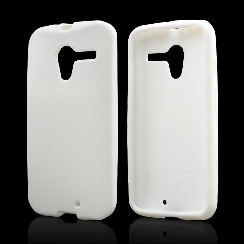 White Silicone Skin Case for Motorola Moto X(2013 1st Gen)