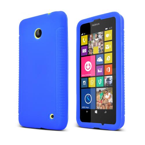 Manufacturers Blue Nokia Lumia 635 Silicone Skin Case Cover, Great Simple Protection! Skins