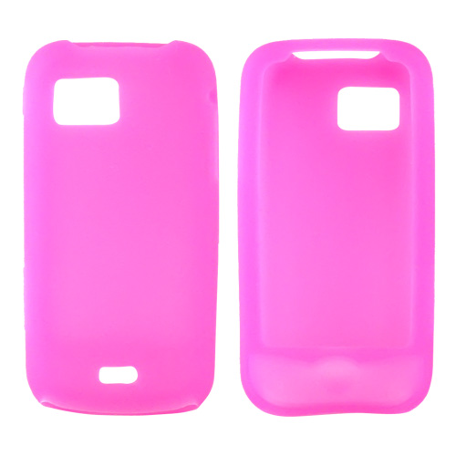 Samsung Mythic A897 Silicone Case, Rubber Skin - Hot Pink