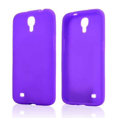 Purple Silicone Skin Case for Samsung Galaxy Mega 6.3