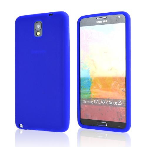 Blue Silicone Skin Case for Samsung Galaxy Note 3