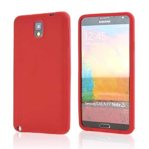 Red Silicone Skin Case for Samsung Galaxy Note 3